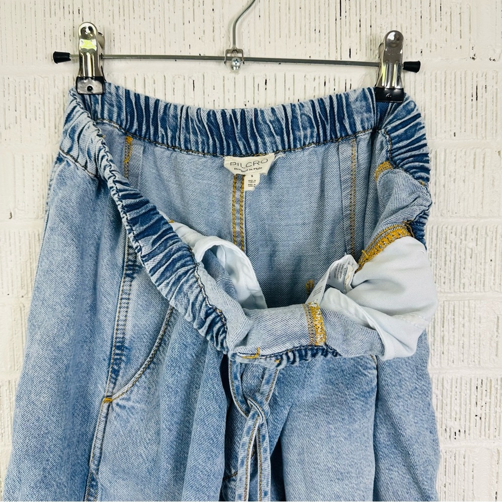 Pilcro Beachy High-Rise Parachute Jeans | Baggy Denim | Coastal Cowgirl Small - Picture 6 of 10